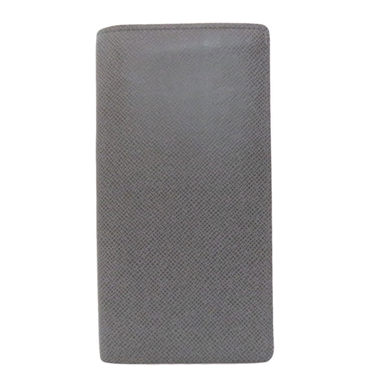 LOUIS VUITTON Long Wallet Purse M32653 Taiga Leather gray Portefeuille Blaza mens Used Authentic