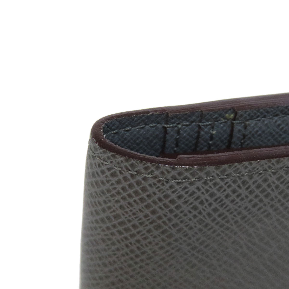 LOUIS VUITTON Long Wallet Purse M32653 Taiga Leather gray Portefeuille Blaza mens Used Authentic
