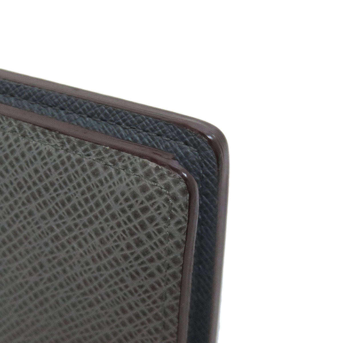 LOUIS VUITTON Long Wallet Purse M32653 Taiga Leather gray Portefeuille Blaza mens Used Authentic