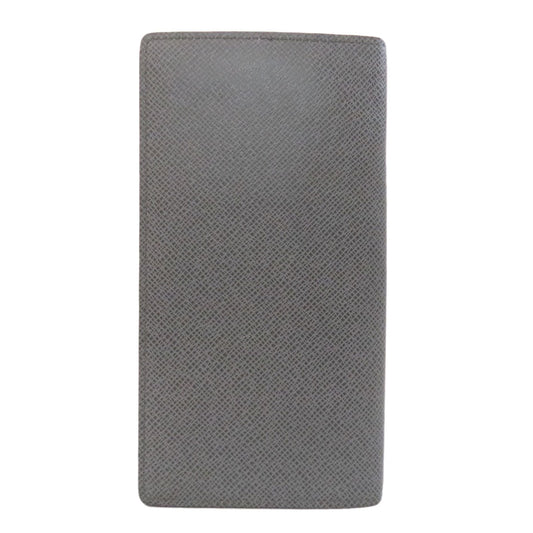 LOUIS VUITTON Long Wallet Purse M32653 Taiga Leather gray Portefeuille Blaza mens Used Authentic
