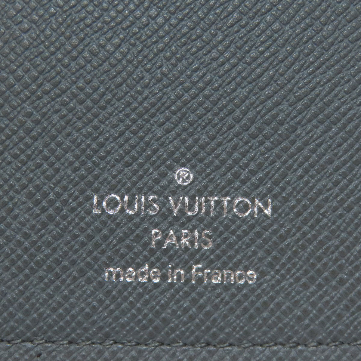 LOUIS VUITTON Long Wallet Purse M32653 Taiga Leather gray Portefeuille Blaza mens Used Authentic