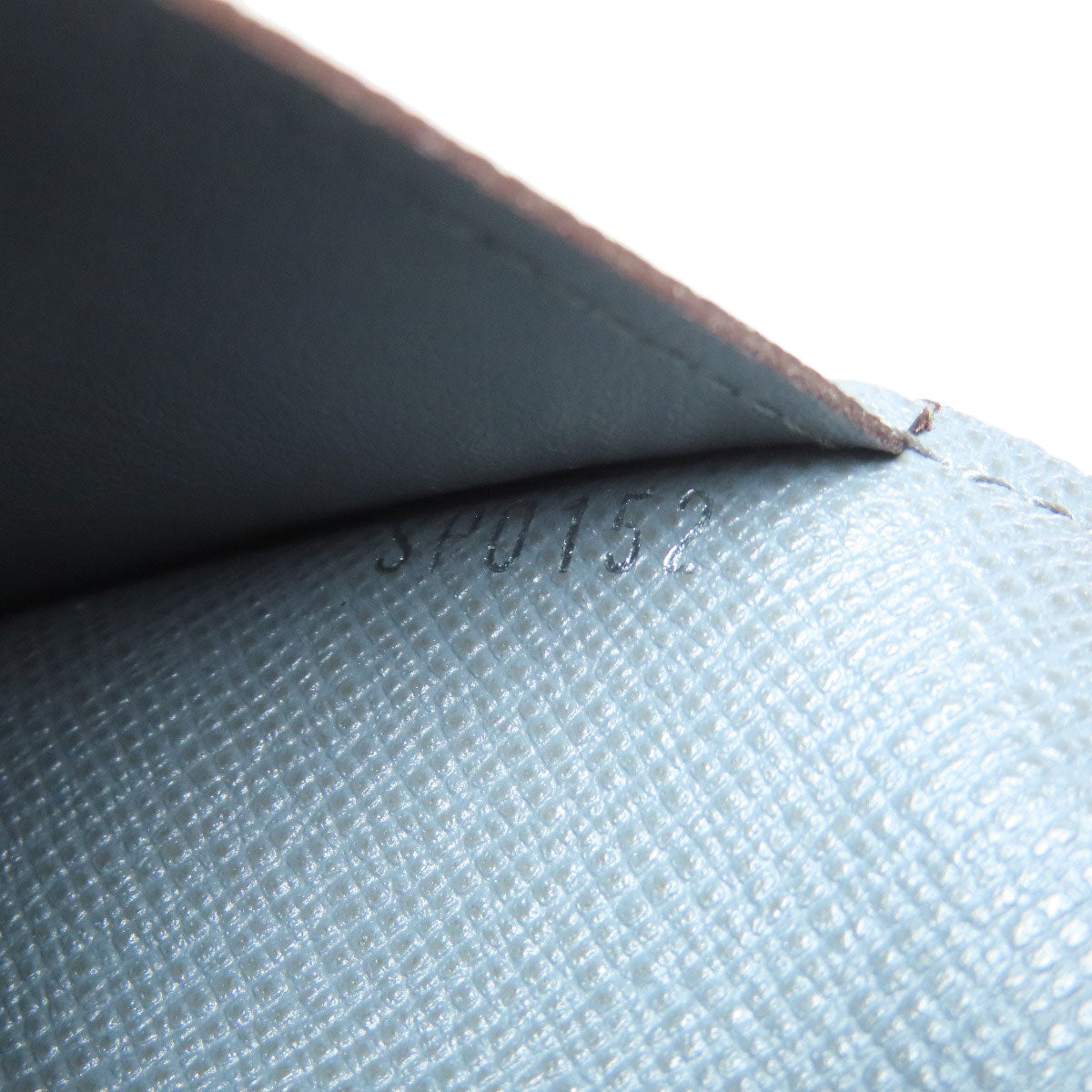 LOUIS VUITTON Long Wallet Purse M32653 Taiga Leather gray Portefeuille Blaza mens Used Authentic