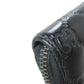 GUCCI Long Wallet Purse 307987 leather black Zip Around GG Signature Shima Women Used Authentic
