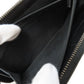 GUCCI Long Wallet Purse 307987 leather black Zip Around GG Signature Shima Women Used Authentic