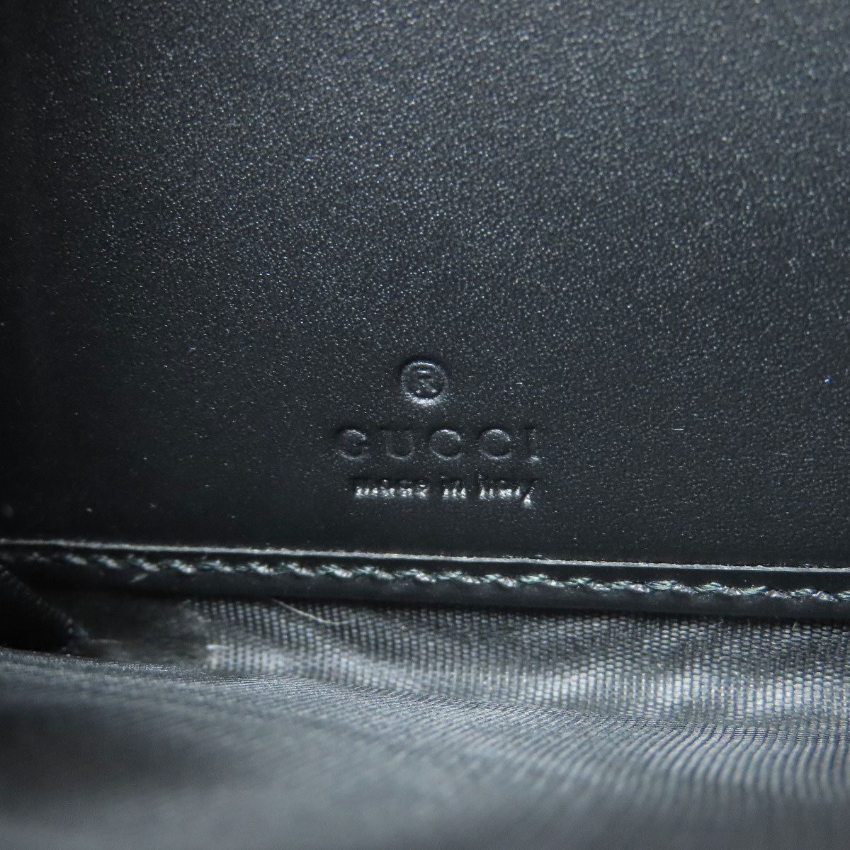 GUCCI Long Wallet Purse 307987 leather black Zip Around GG Signature Shima Women Used Authentic