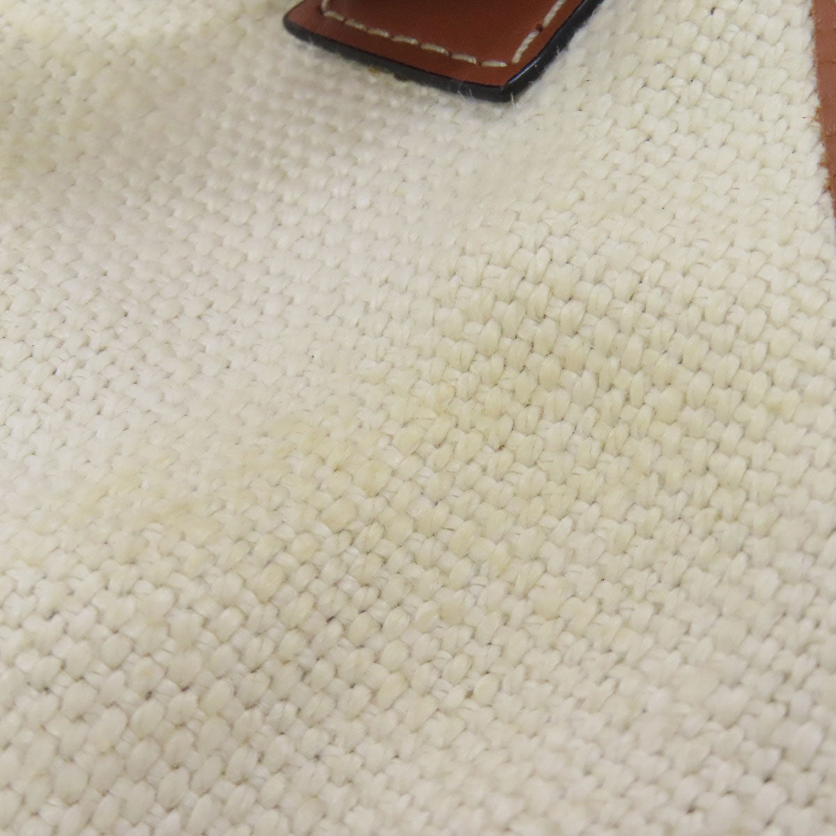 LOEWE Shoulder Bag canvas white one belt balloon bag