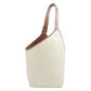 LOEWE Shoulder Bag canvas white one belt balloon bag