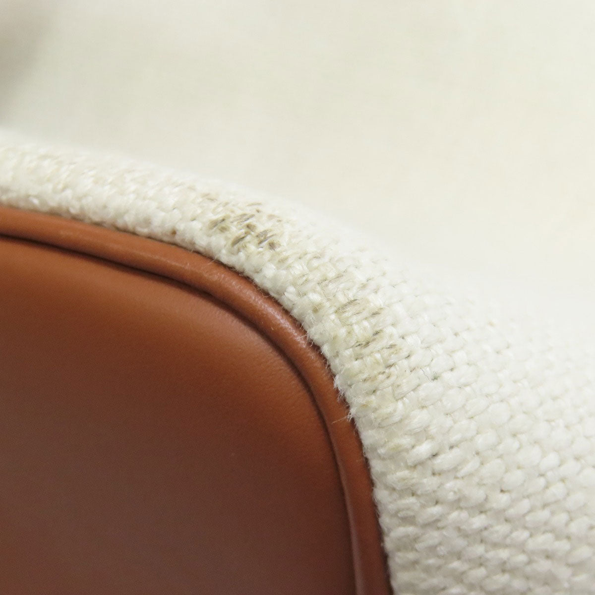 LOEWE Shoulder Bag canvas white one belt balloon bag