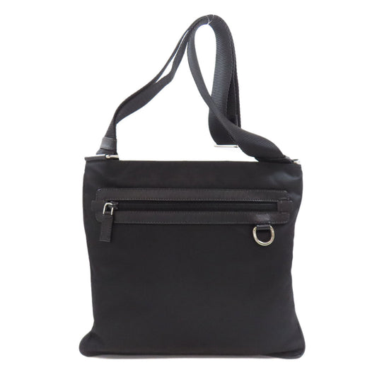 PRADA Shoulder Bag VA0340 Nylon black logoMetal Women Used Authentic