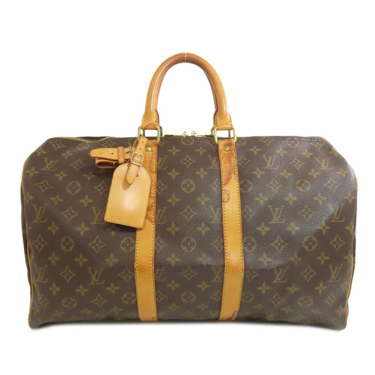 LOUIS VUITTON Boston Duffel bag M41428 Monogram canvas Brown Keepall 45