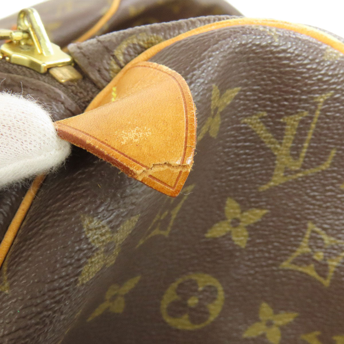 LOUIS VUITTON Boston Duffel bag M41428 Monogram canvas Brown Keepall 45