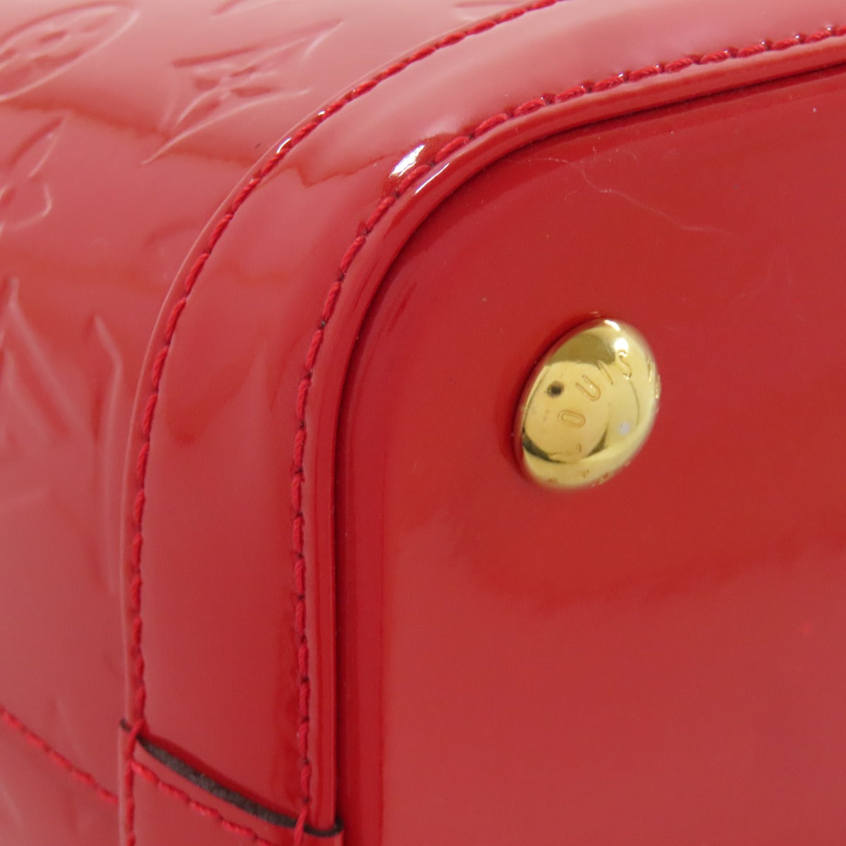 LOUIS VUITTON Handbag M90253 Vernis Red LockitPM