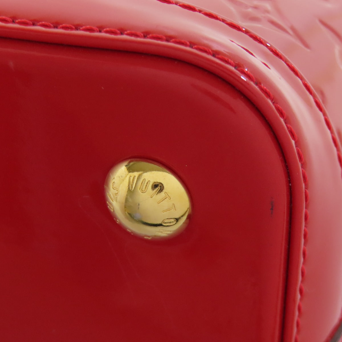 LOUIS VUITTON Handbag M90253 Vernis Red LockitPM