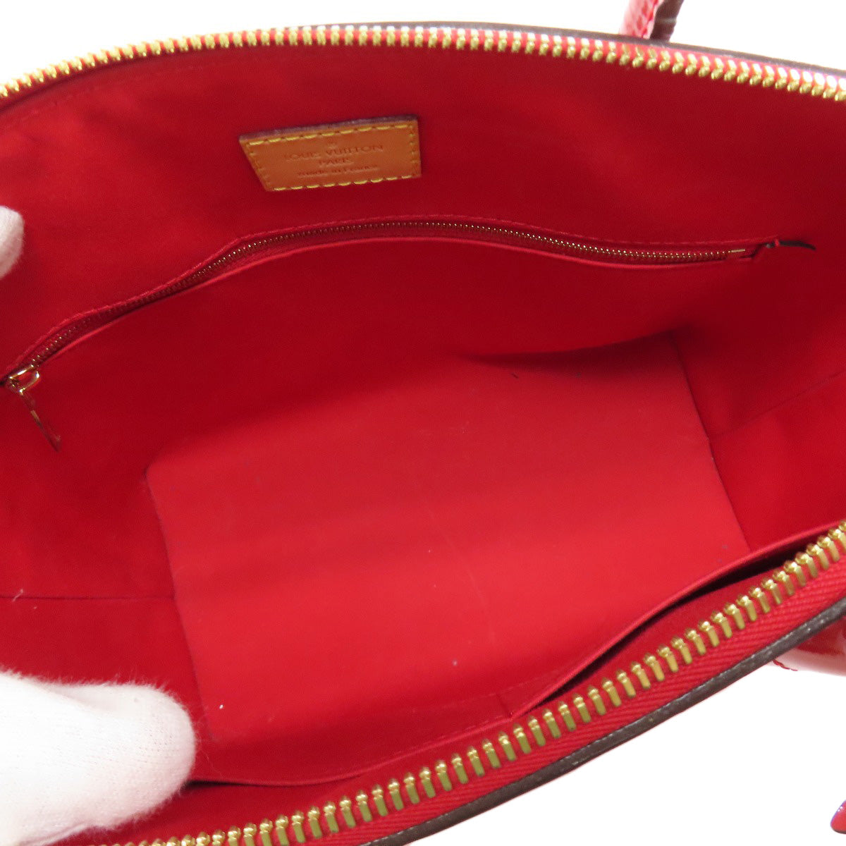 LOUIS VUITTON Handbag M90253 Vernis Red LockitPM