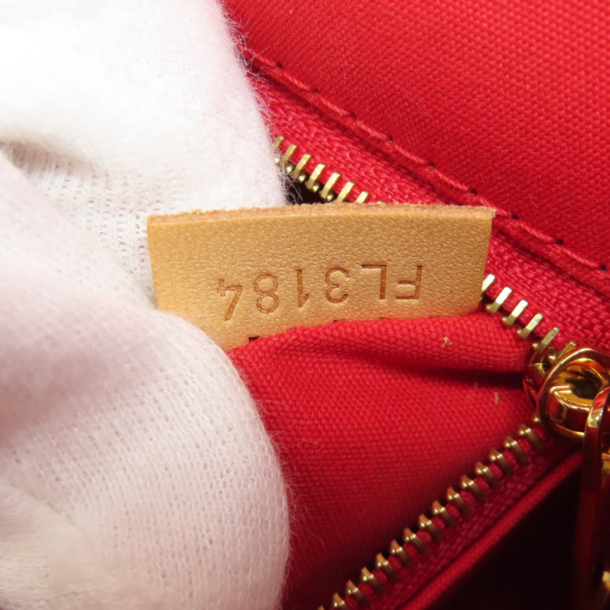 LOUIS VUITTON Handbag M90253 Vernis Red LockitPM