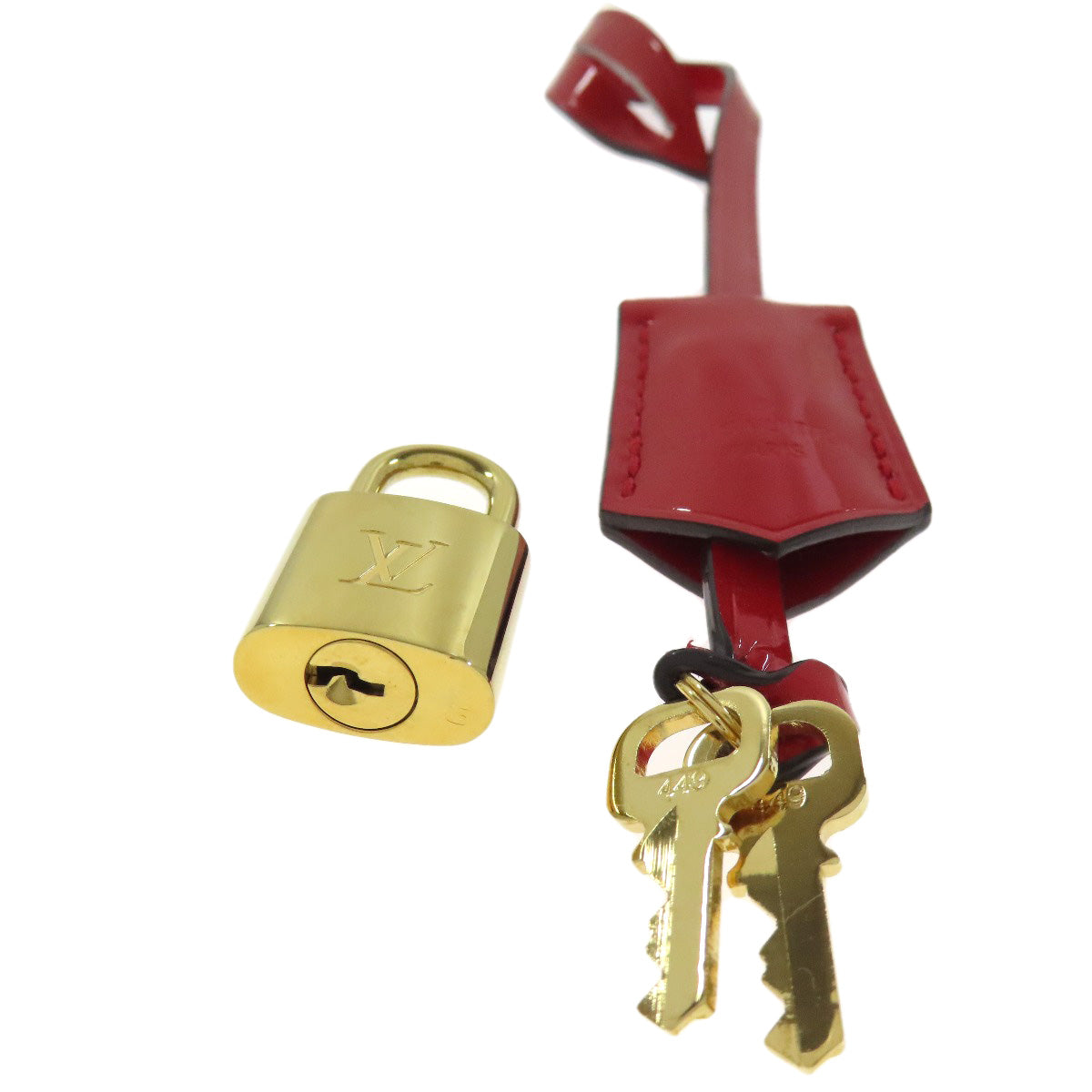 LOUIS VUITTON Handbag M90253 Vernis Red LockitPM