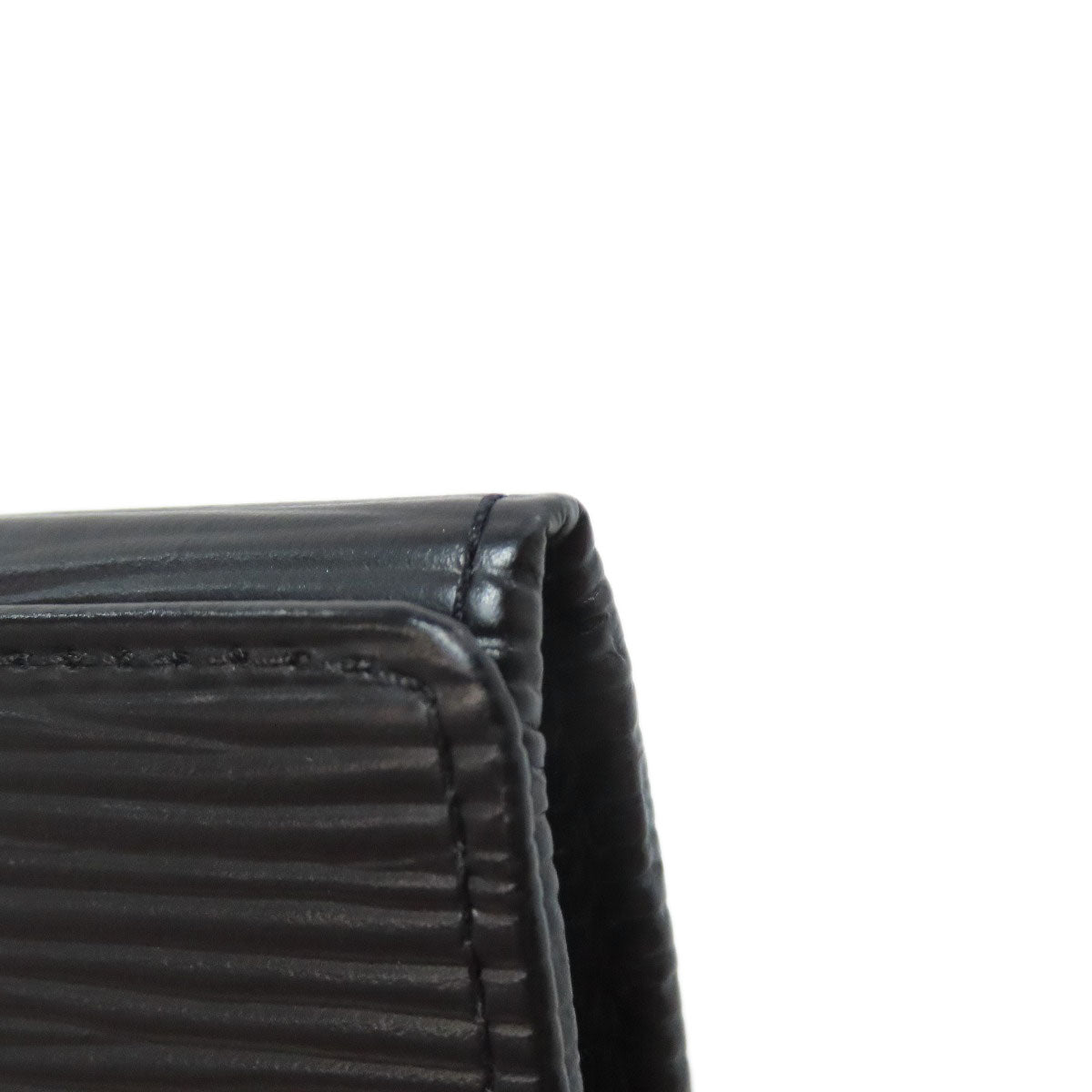 LOUIS VUITTON Long Wallet Purse M63532 Epi black Portoen 3 Cartes Credit mens Used Authentic