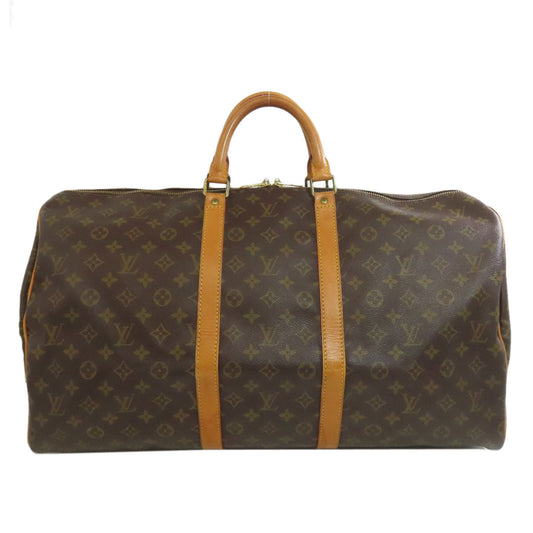 LOUIS VUITTON Boston Duffel bag M41424 Monogram canvas Brown Keepall 55