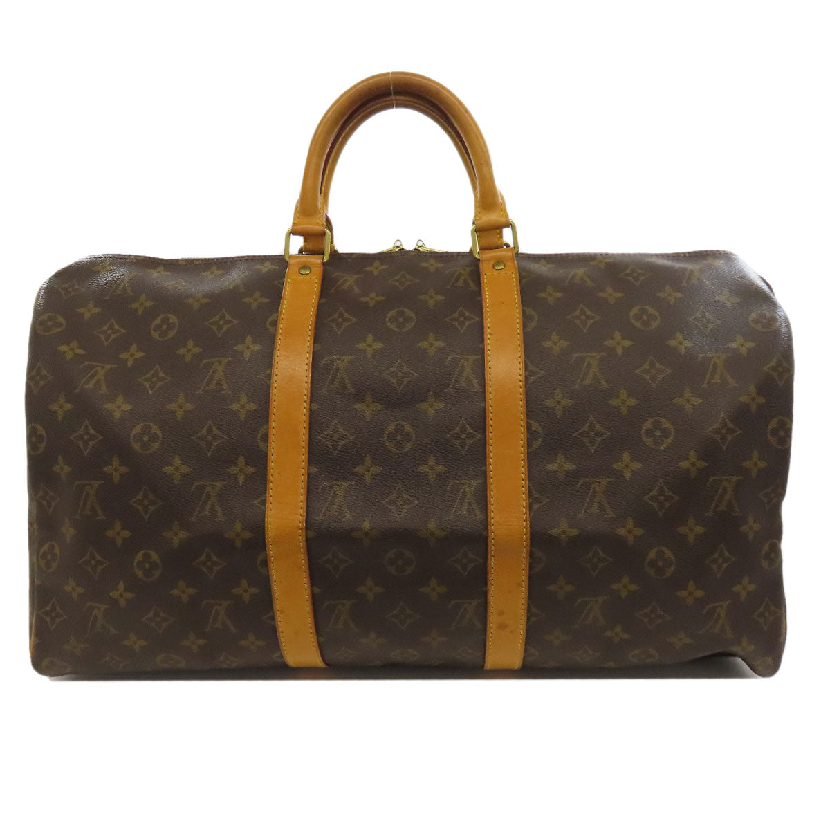LOUIS VUITTON Boston Duffel bag M41416 Monogram canvas Brown Keepall 50
