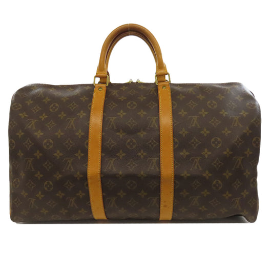 LOUIS VUITTON Boston Duffel bag M41416 Monogram canvas Brown Keepall 50