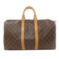 LOUIS VUITTON Boston Duffel bag M41428 Monogram canvas Brown Keepall 45 Women Used Authentic