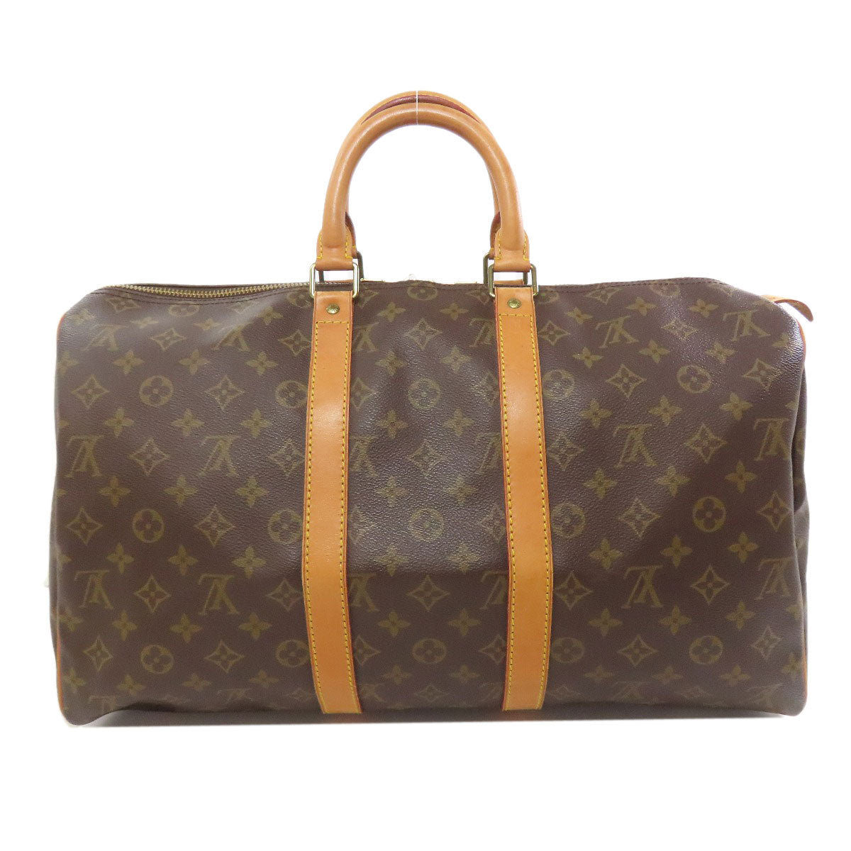 LOUIS VUITTON Boston Duffel bag M41428 Monogram canvas Brown Keepall 45 Women Used Authentic