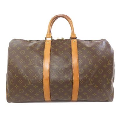 LOUIS VUITTON Boston Duffel bag M41428 Monogram canvas Brown Keepall 45 Women Used Authentic