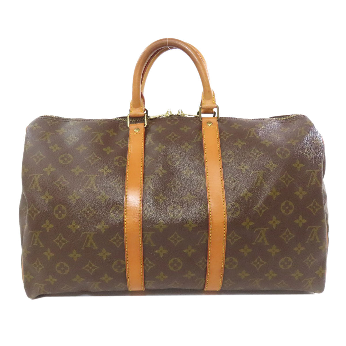 LOUIS VUITTON Boston Duffel bag M41428 Monogram canvas Brown Keepall 45 Women Used Authentic