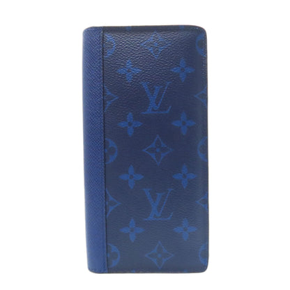 LOUIS VUITTON Long Wallet Purse M30297 Monogram canvas blue Portefeuille Blaza mens Used Authentic