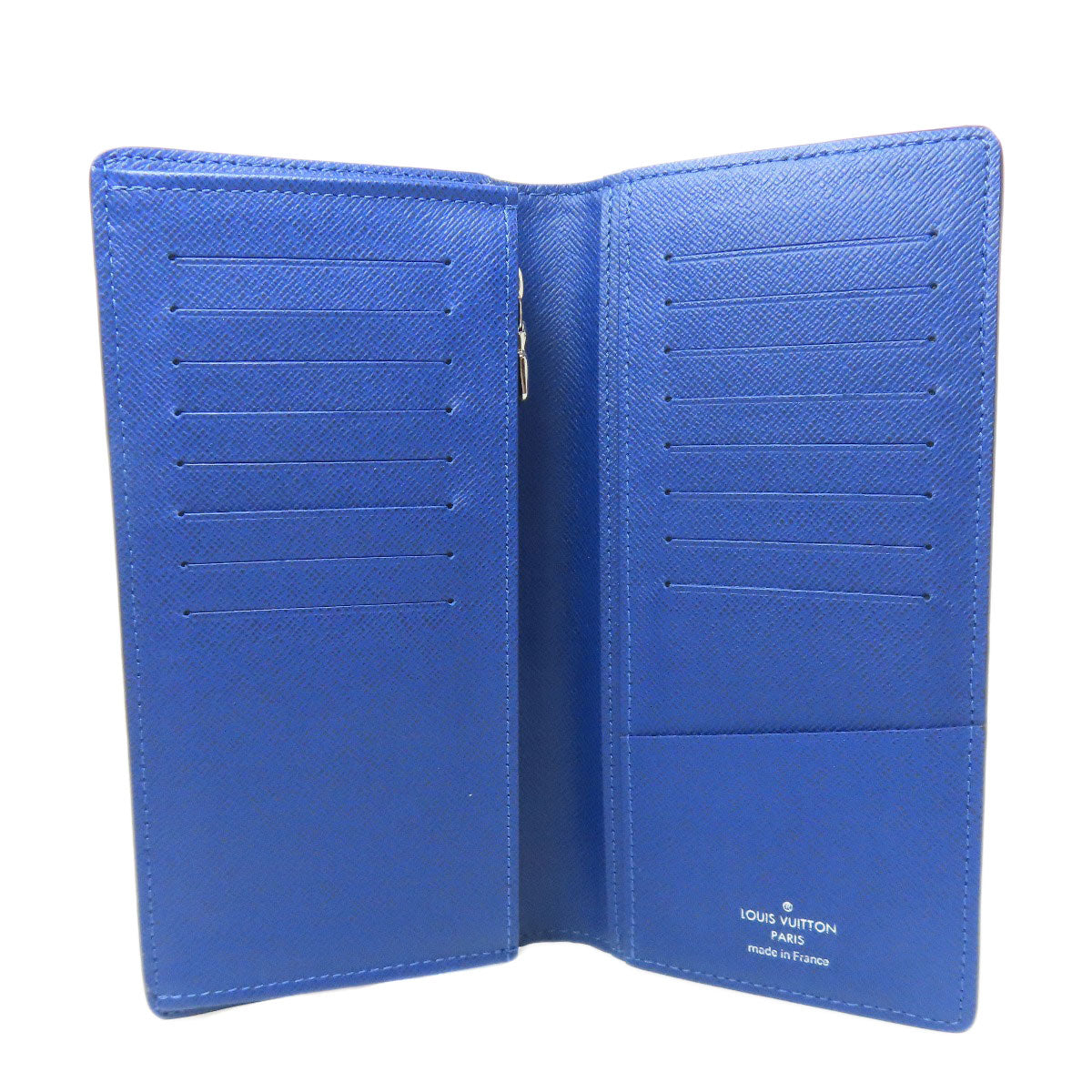 LOUIS VUITTON Long Wallet Purse M30297 Monogram canvas blue Portefeuille Blaza mens Used Authentic