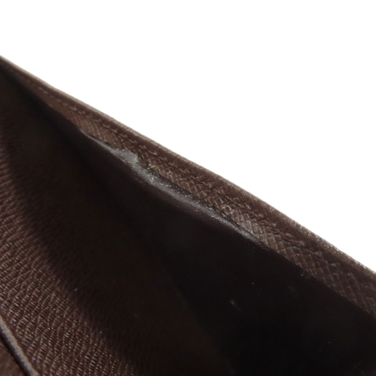 LOUIS VUITTON Long Wallet Purse N60017 Damier canvas Brown Portefeuille Blaza Women Used Authentic
