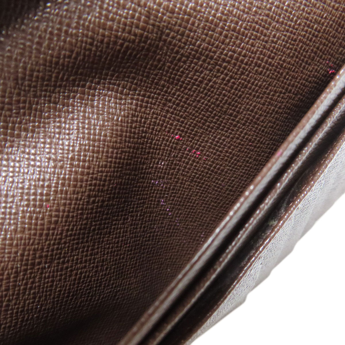 LOUIS VUITTON Long Wallet Purse N60017 Damier canvas Brown Portefeuille Blaza Women Used Authentic