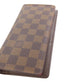 LOUIS VUITTON Long Wallet Purse N60017 Damier canvas Brown Portefeuille Blaza Women Used Authentic