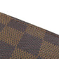 LOUIS VUITTON Long Wallet Purse N60017 Damier canvas Brown Portefeuille Blaza Women Used Authentic