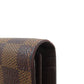 LOUIS VUITTON Long Wallet Purse N60017 Damier canvas Brown Portefeuille Blaza Women Used Authentic