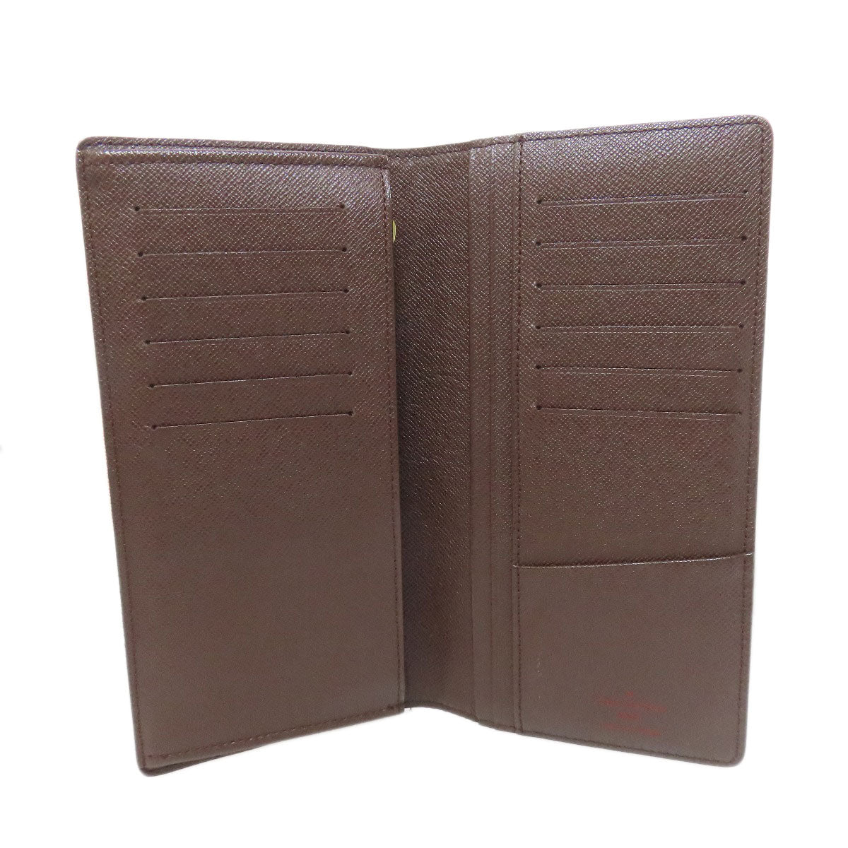 LOUIS VUITTON Long Wallet Purse N60017 Damier canvas Brown Portefeuille Blaza Women Used Authentic