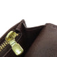 LOUIS VUITTON Long Wallet Purse N60017 Damier canvas Brown Portefeuille Blaza Women Used Authentic