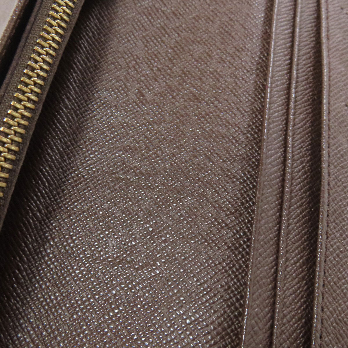 LOUIS VUITTON Long Wallet Purse N60017 Damier canvas Brown Portefeuille Blaza Women Used Authentic