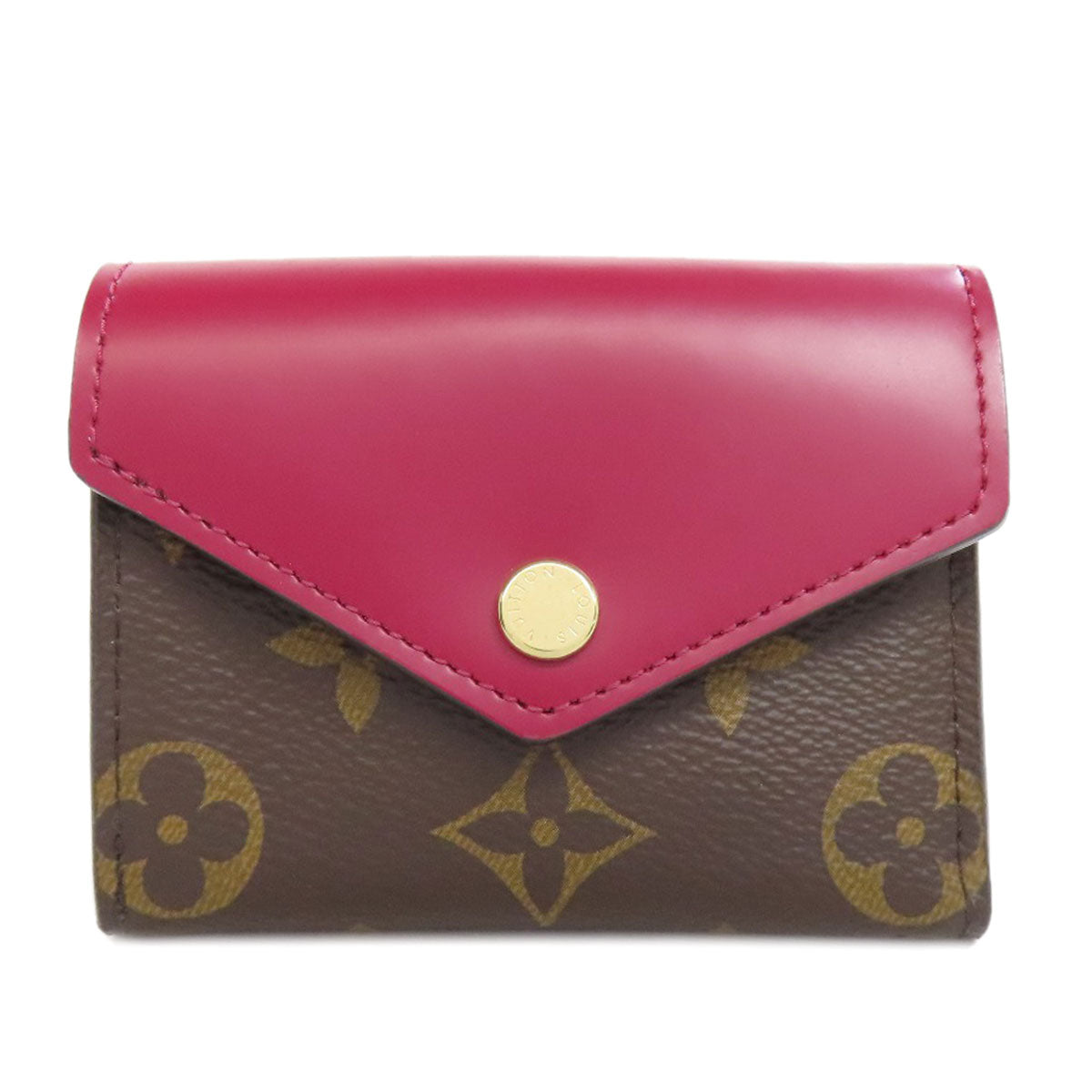 LOUIS VUITTON Bifold Wallet M62932 Monogram canvas Brown Portefeuille Zoe Women Used Authentic
