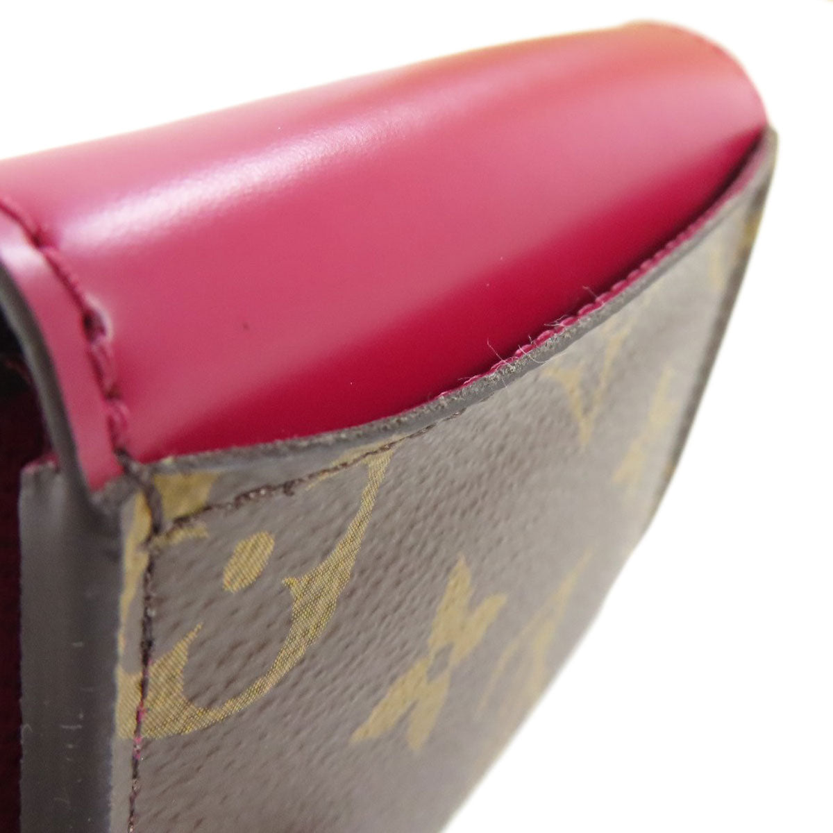 LOUIS VUITTON Bifold Wallet M62932 Monogram canvas Brown Portefeuille Zoe Women Used Authentic