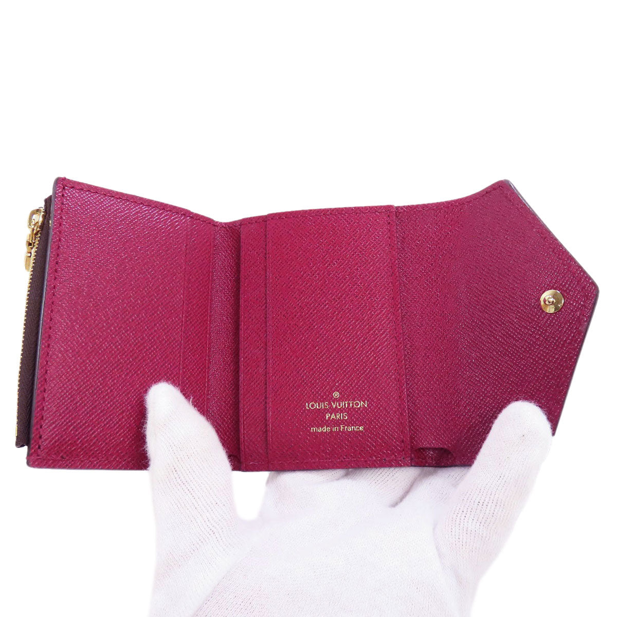 LOUIS VUITTON Bifold Wallet M62932 Monogram canvas Brown Portefeuille Zoe Women Used Authentic