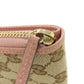 GUCCI Bifold Wallet 346056 Canvas, Leather Brown Outlet GG Women Used Authentic