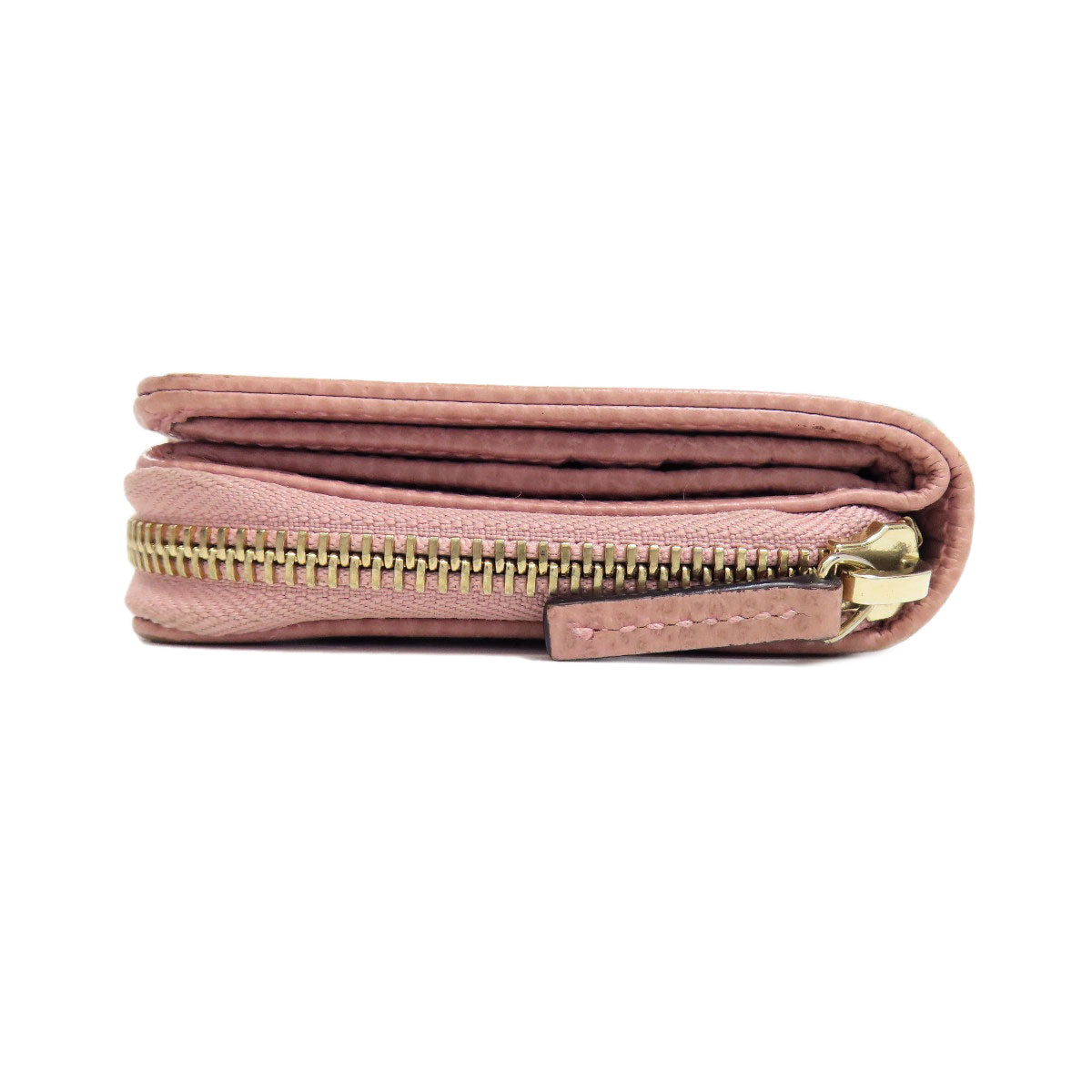 GUCCI Bifold Wallet 346056 Canvas, Leather Brown Outlet GG Women Used Authentic