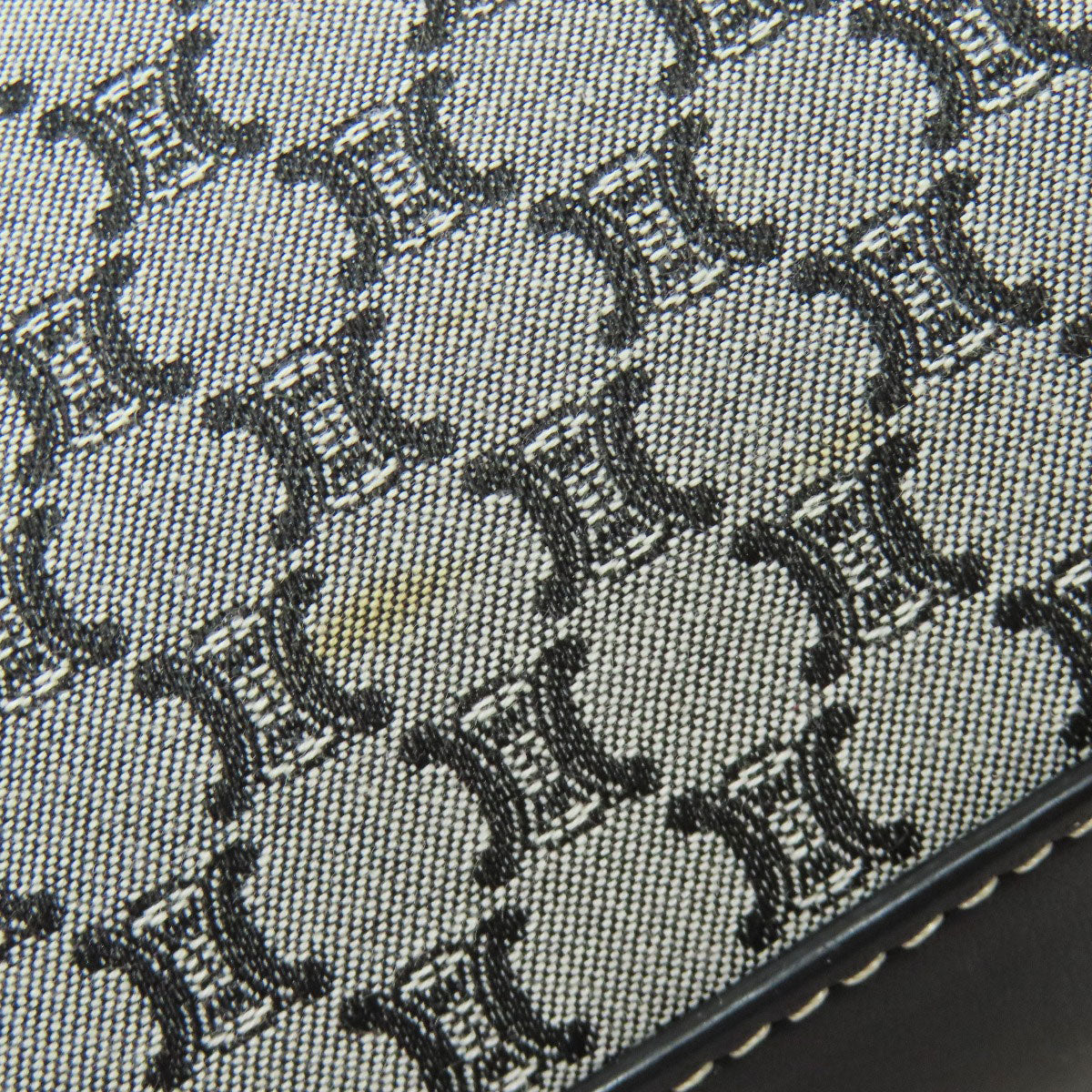 CELINE Tote Bag canvas gray Macadam Pattern