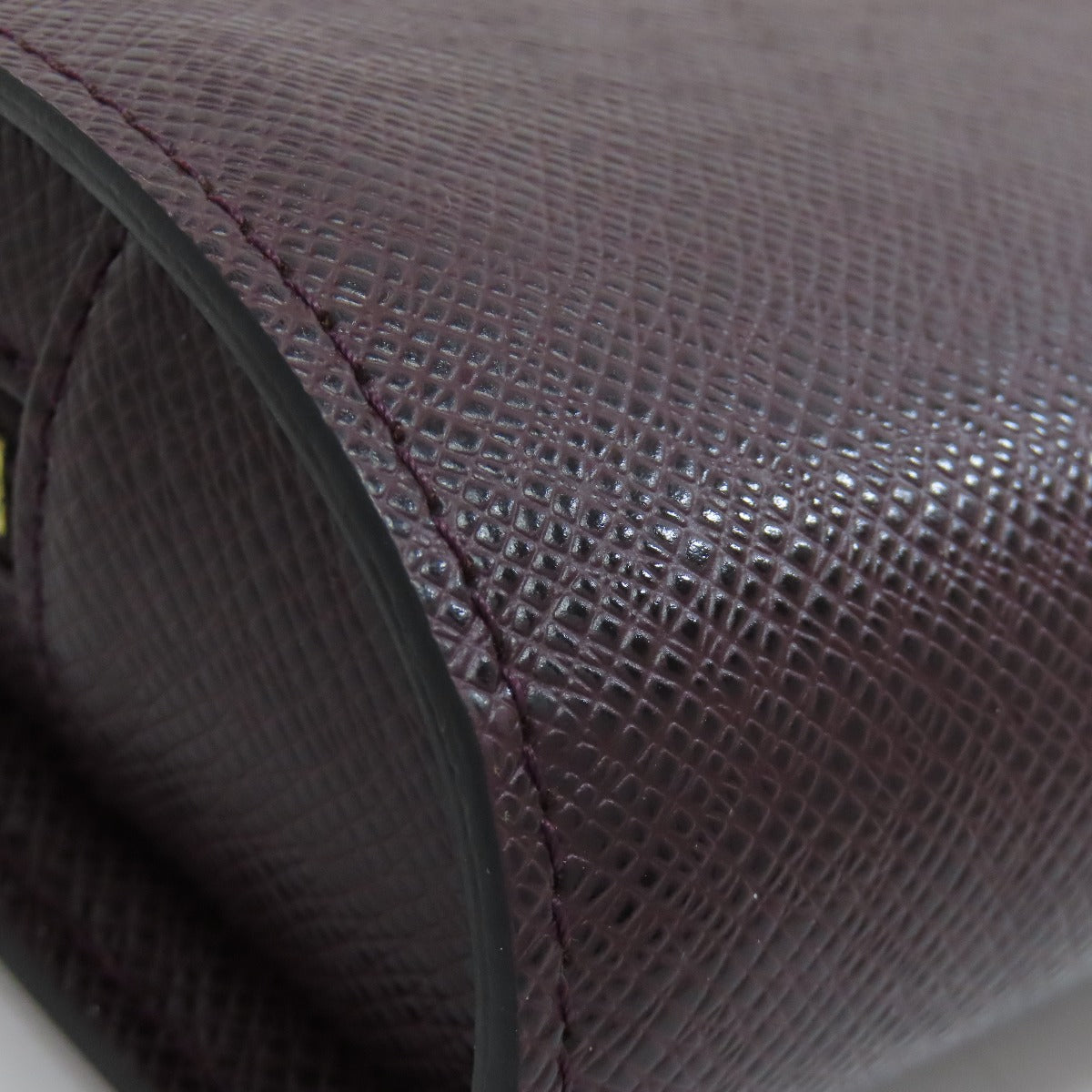 LOUIS VUITTON business bag M30186 Taiga Leather purple Baikal mens Used Authentic
