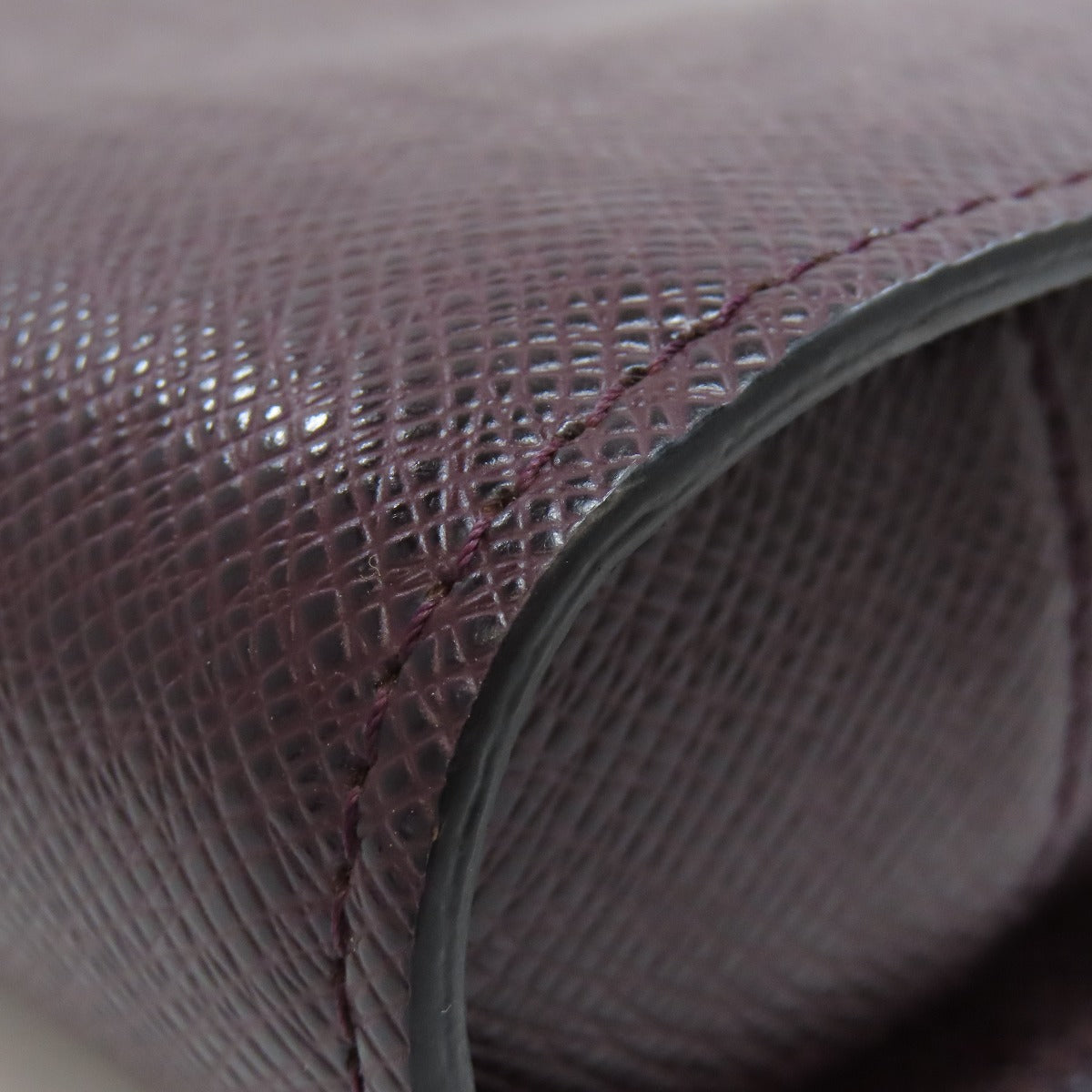 LOUIS VUITTON business bag M30186 Taiga Leather purple Baikal mens Used Authentic