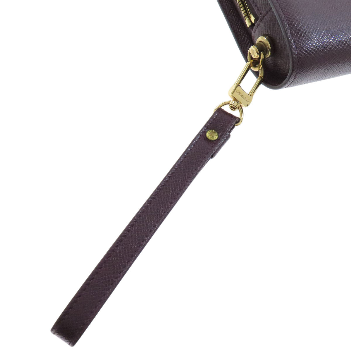 LOUIS VUITTON business bag M30186 Taiga Leather purple Baikal mens Used Authentic