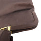 PRADA Handbag Satin Brown logo Women Used Authentic
