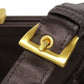 PRADA Handbag Satin Brown logo Women Used Authentic