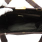 PRADA Handbag Satin Brown logo Women Used Authentic